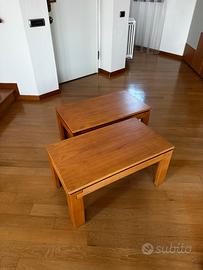 Set tavolini legno