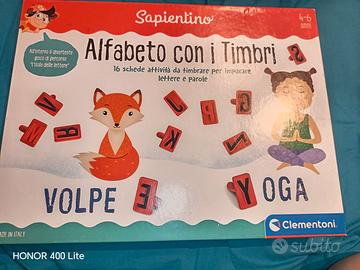 Alfabeto con timbri clementoni