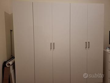 Armadio bianco 5 ante