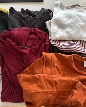 Lotto vestiti autunno-inverno donna tg S