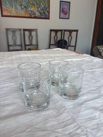 4 Bicchieri da Whisky Tumbler Bassi