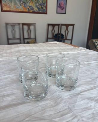 4 Bicchieri da Whisky Tumbler Bassi