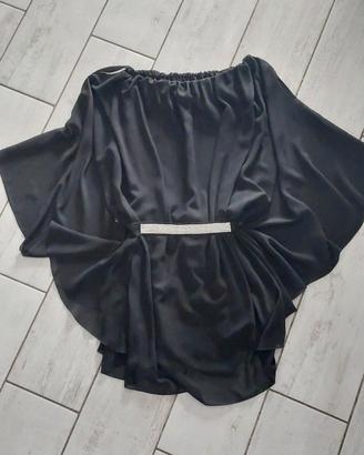 Casacca nera con strass