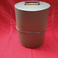 CAPPELLIERA/PORTAPARRUCCA CILINDRICA anni 70 VERDE