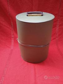 CAPPELLIERA/PORTAPARRUCCA CILINDRICA anni 70 VERDE