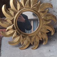 specchio sole dorato vintage