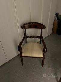 Sedie coppia antiche capotavola