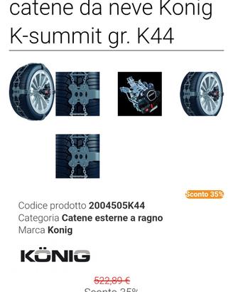 Konig 2004505K44 catene da neve Konig K-summit gr.