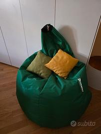 Poltrona Pouff idrorepellente, stile  anni 80 