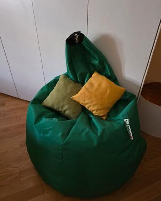 Poltrona Pouff idrorepellente, stile  anni 80 