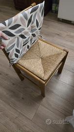 sedie impagliate in legno