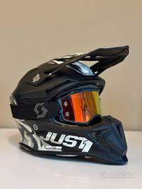 Just1 J18 Pulsar Mips Camo Black + Scott Fury oran