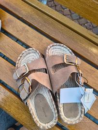 Ciabatte,sandali sabot Reserved. Pelle  n.37
