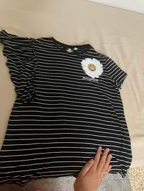 Maglietta Smiley World a righe L