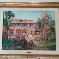 Nicola Canzanella, dipinto olio su tela 