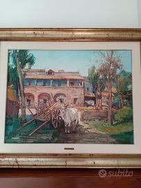 Nicola Canzanella, dipinto olio su tela 