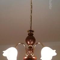 Lampadario legno 3 luci