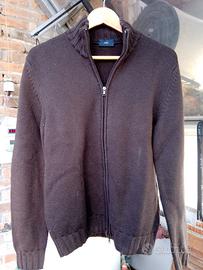 Cardigan lana marrone