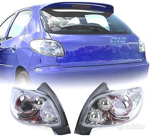 FANALI PEUGEOT 206 98-09 FONDO CROMATO