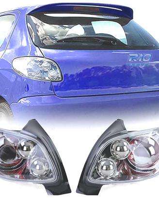 FANALI PEUGEOT 206 98-09 FONDO CROMATO
