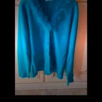 Golfino blu puffo soffice e caldo taglia L