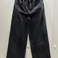 Pull & Bear - Jeans a Gamba Larga Donna Nero, IT 4