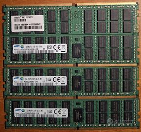 4 moduli RAM DDR4 16GB Samsung x server
