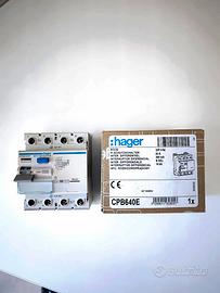 Differenziale Hager CPB640E tipo B selettivo 40A 3