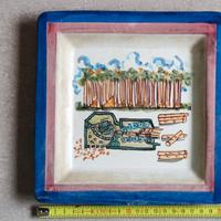 Piatto in ceramica di Vietri dipinta a mano 