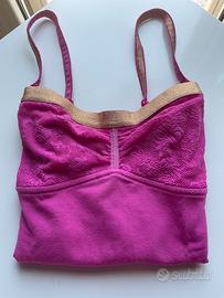 Top fucsia bretelline dorate TRIUMPH