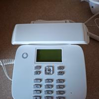 telefono bianco linea  fissa Vodafone 