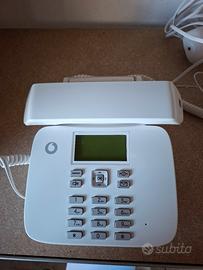 telefono bianco linea  fissa Vodafone 
