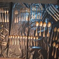 Lotto posate vintage argento e argentate