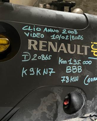 Motore Renault 1.5 dci K9KN7 135000km