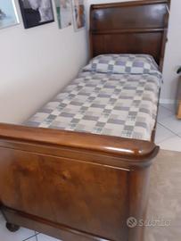 letto singolo antico a barca