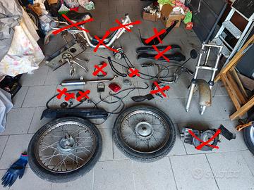 ricambi Gilera CBA forcella slitta cerchi  ecc