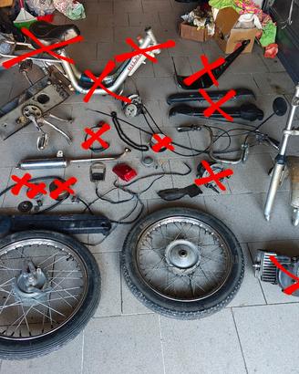 ricambi Gilera CBA forcella slitta cerchi  ecc