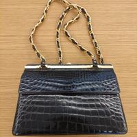 Borsa Vintage in pelle di coccodrillo
