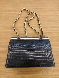 Borsa Vintage in pelle di coccodrillo
