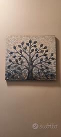 quadro in cartapietra e legno 