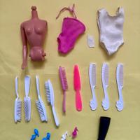 Barbie Superstar lotto accessori pettine/ spazzole