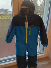 Tuta e guanti da scii bimbo mai usati