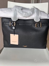Borsa shopper Twinset nera con fibbie