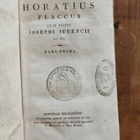 horatius Flaccus libro antico 1828 