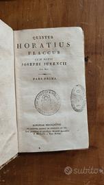 horatius Flaccus libro antico 1828 