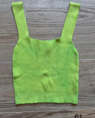 Top maglia verde lime /acido Extasy Made in Italy