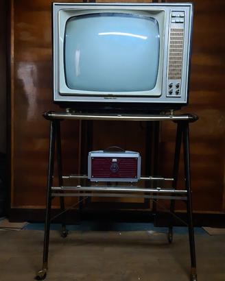 Televisione, stabilizzatore e carrello, anni 60