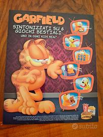 6 Toys Garfiled Burger King 2012 + Poster