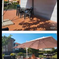 ombrellone molto grande da giardino misure 4x 3 mt
