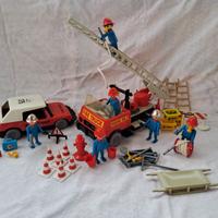 playmobil 3156 3216 pompieri camion e auto vintage